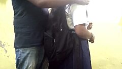 Scen#4 för video: Indian teacher exploits inexperienced girl's homem...